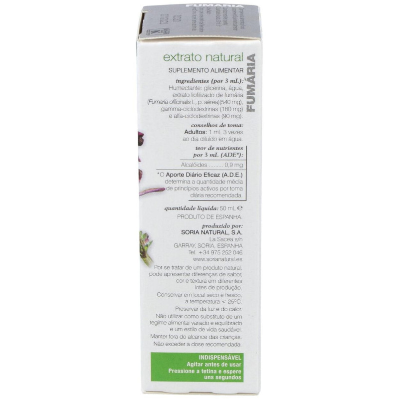 Fumaria Extracto 50ml - Soria Natural