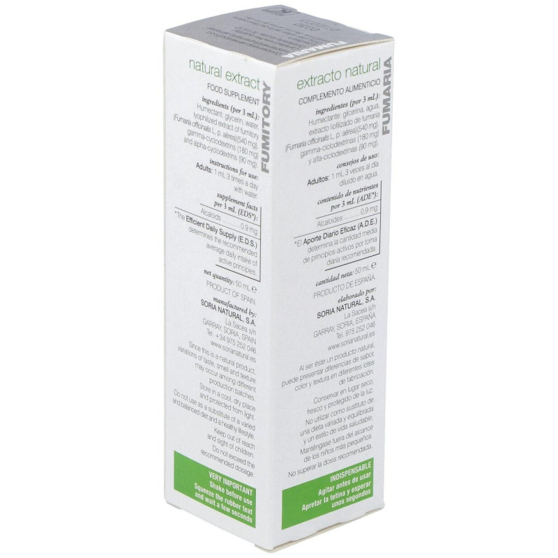 Fumaria Extracto 50ml - Soria Natural