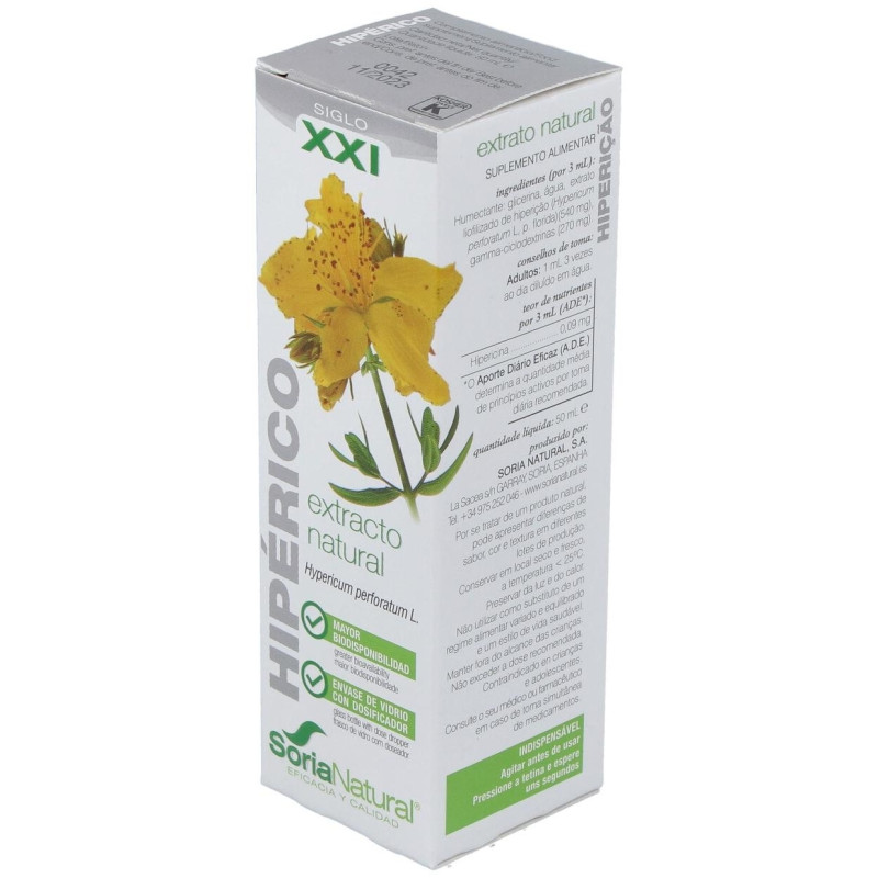 Hiperico Extracto Glicerinado 50ml - Soria Natural