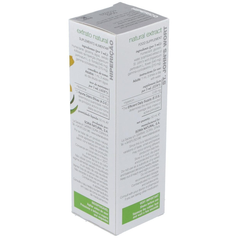 Hiperico Extracto Glicerinado 50ml - Soria Natural