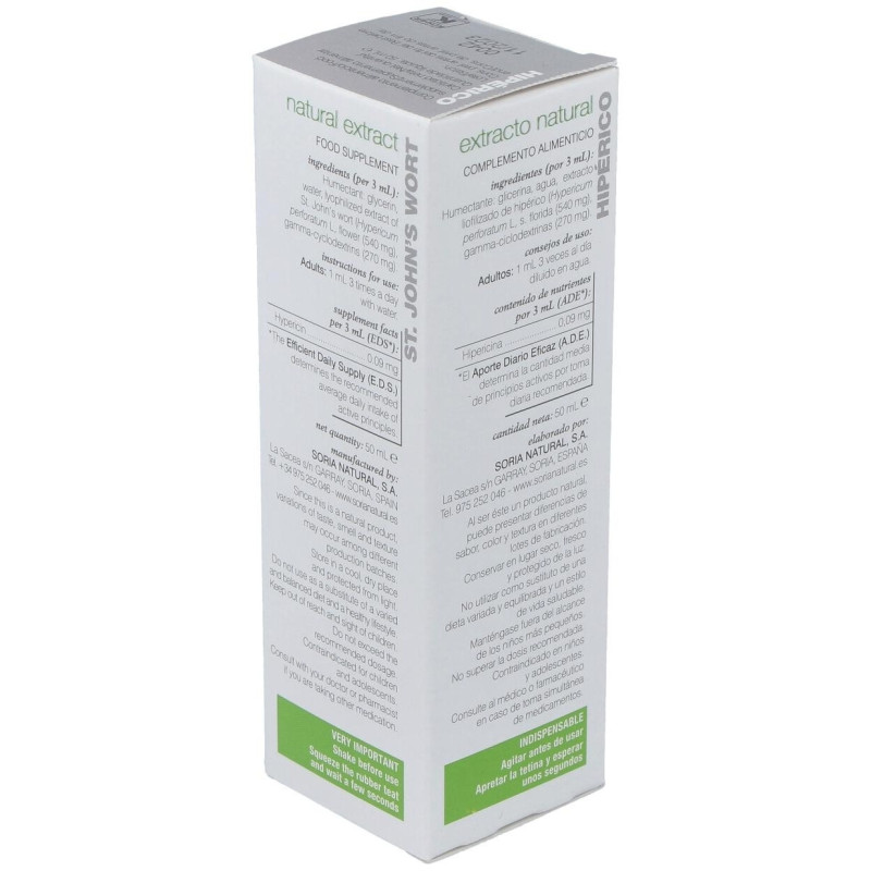 Hiperico Extracto Glicerinado 50ml - Soria Natural
