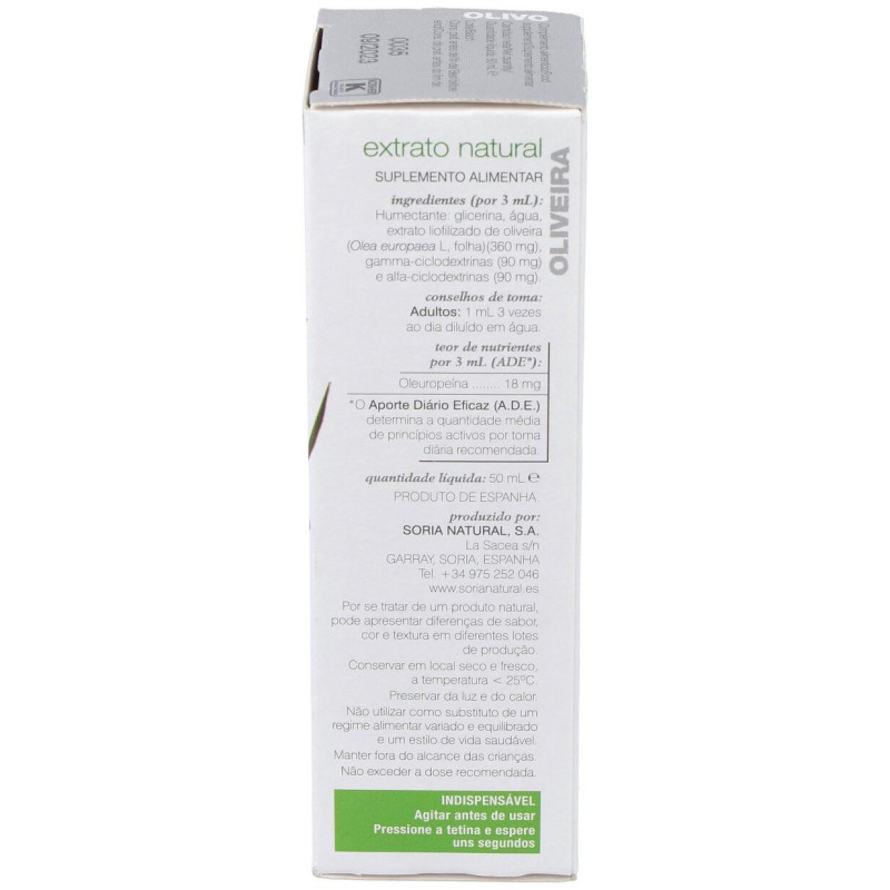 Ext. Olivo Xxi 50ml. S/al - Soria Natural