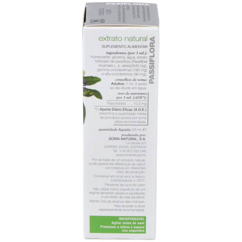 Pasiflora Extracto Glicerinado 50ml - Soria Natural