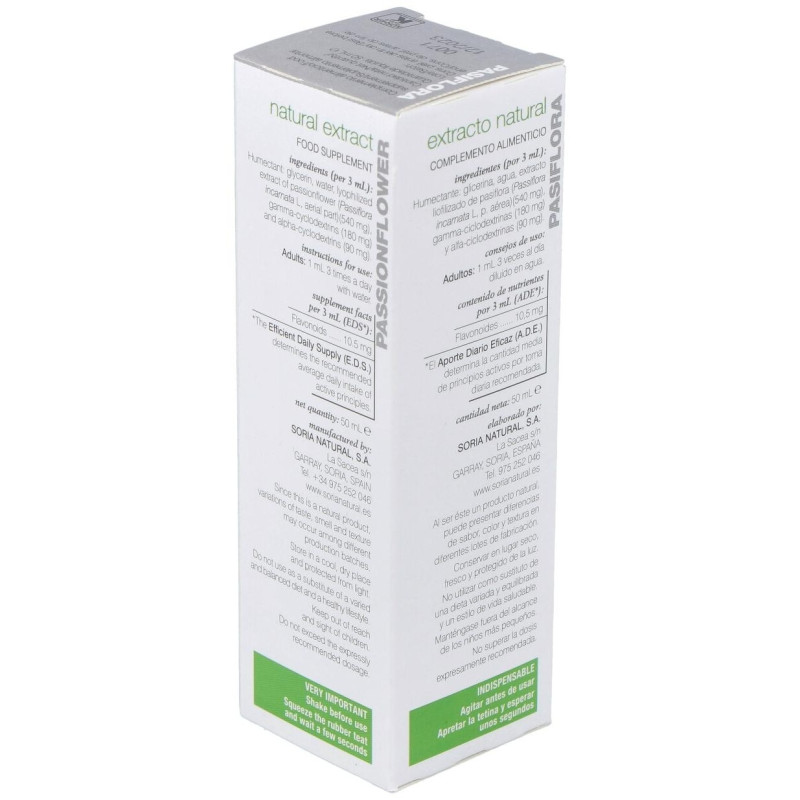Pasiflora Extracto Glicerinado 50ml - Soria Natural