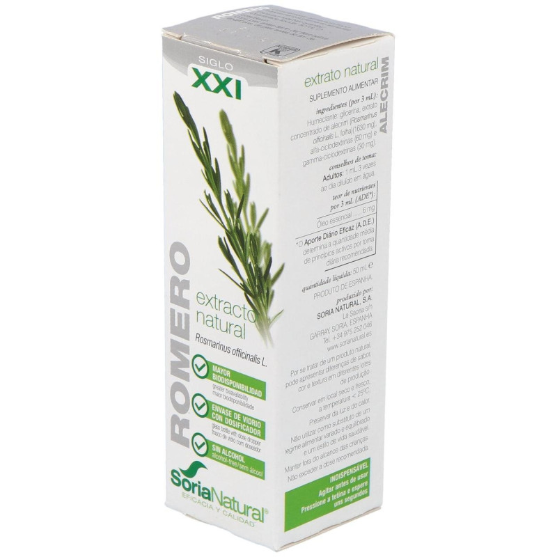 Extracto Romero 50ml Xxi - Soria Natural