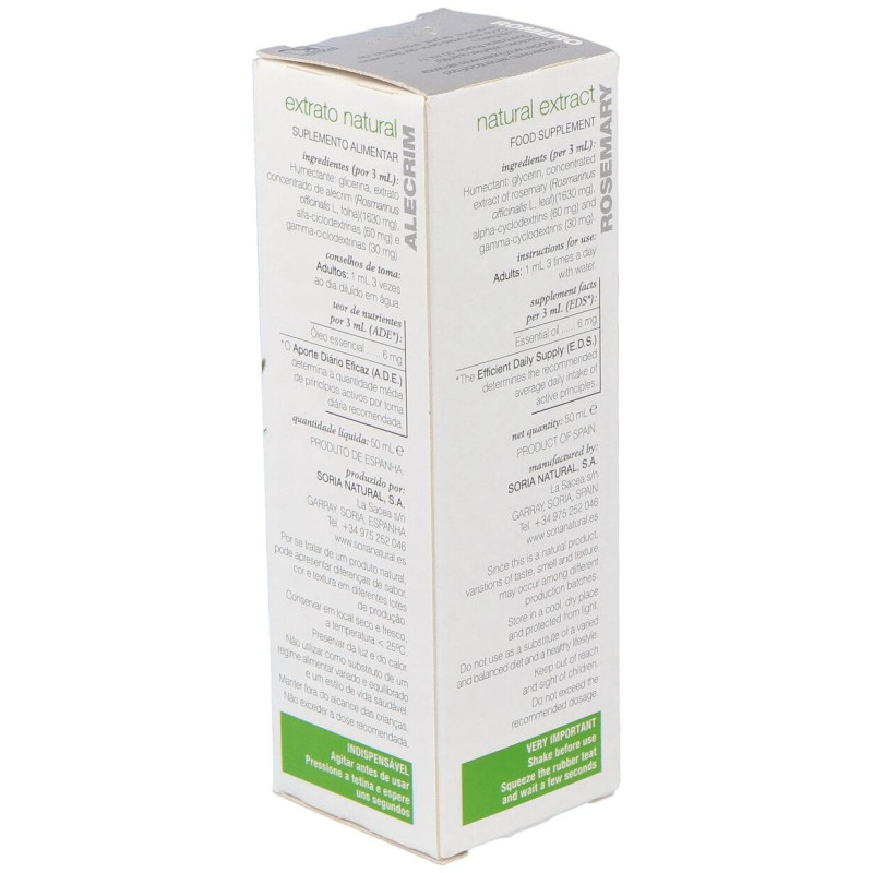 Extracto Romero 50ml Xxi - Soria Natural