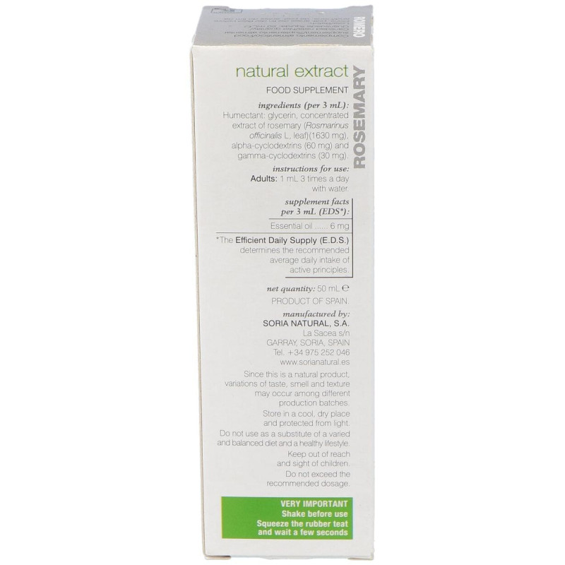 Extracto Romero 50ml Xxi - Soria Natural
