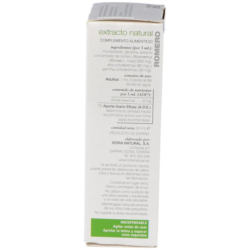 Extracto Romero 50ml Xxi - Soria Natural