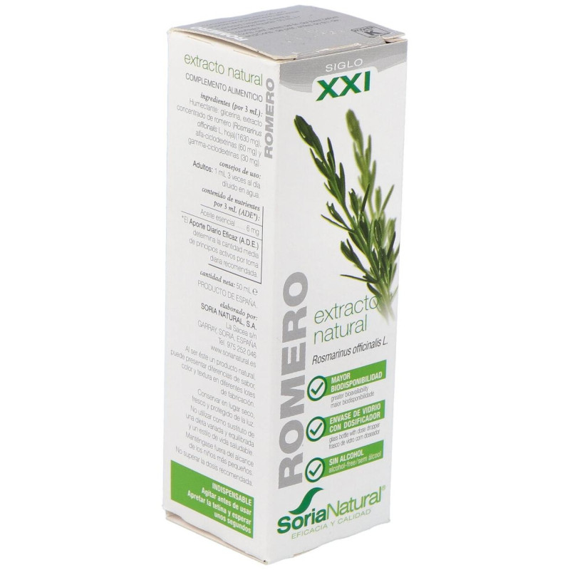 Extracto Romero 50ml Xxi - Soria Natural