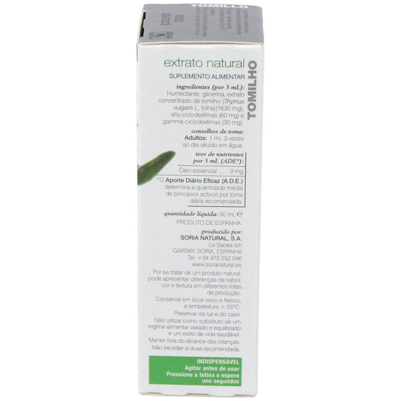Extracto Tomillo Xxi 50 ml - Soria Natural