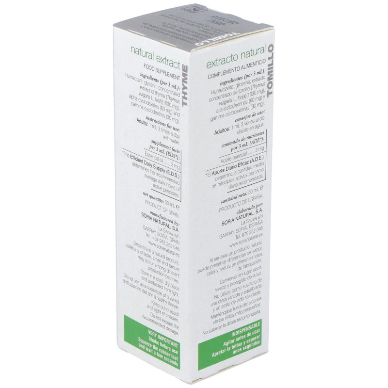 Extracto Tomillo Xxi 50 ml - Soria Natural