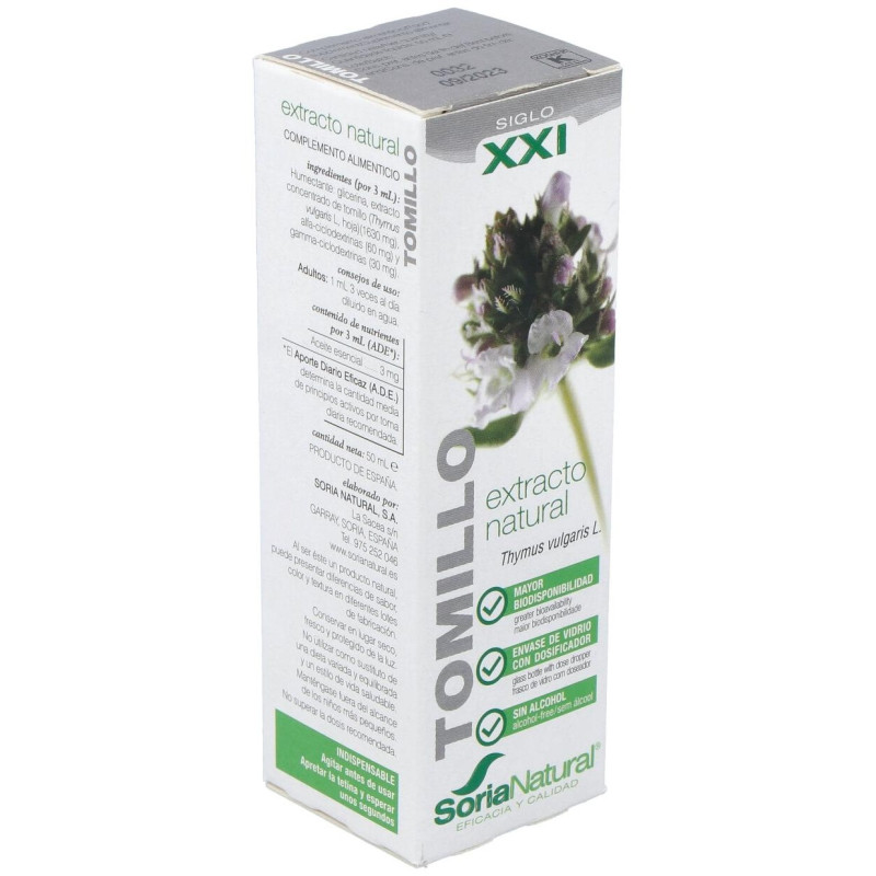 Extracto Tomillo Xxi 50 ml - Soria Natural