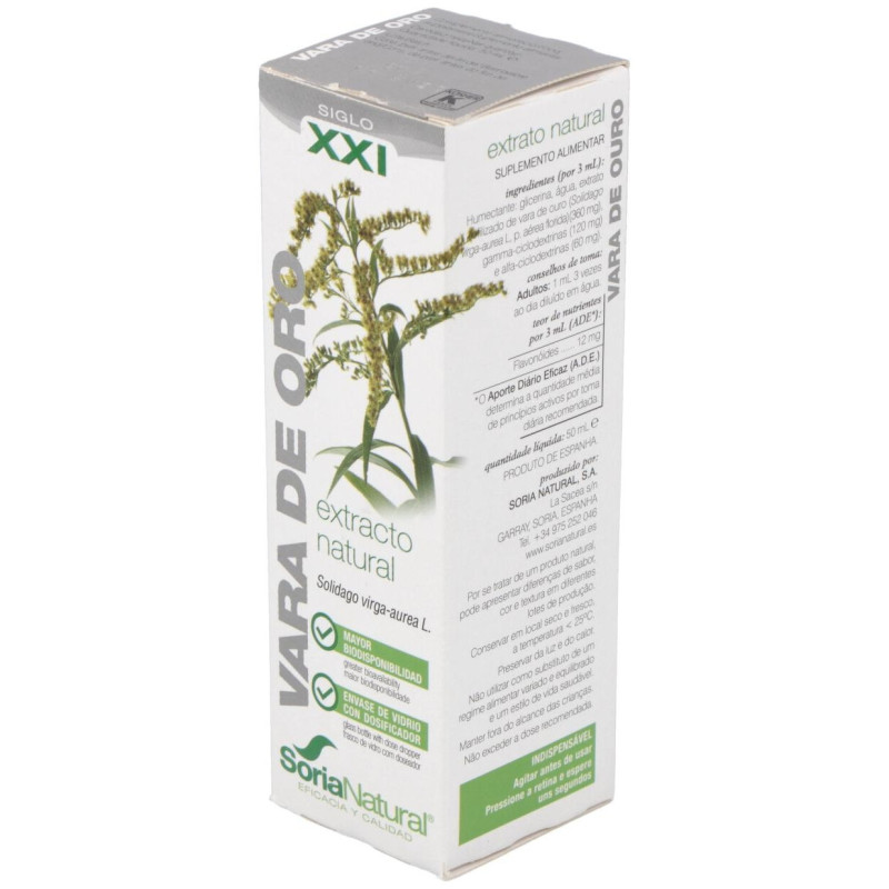 Extracto Vara Oro Xxi 50 ml Soria Natur - Soria Natural