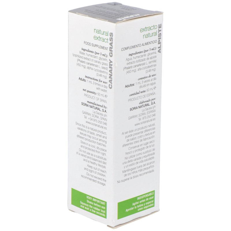 Extracto de Alpiste 50ml - Soria Natural