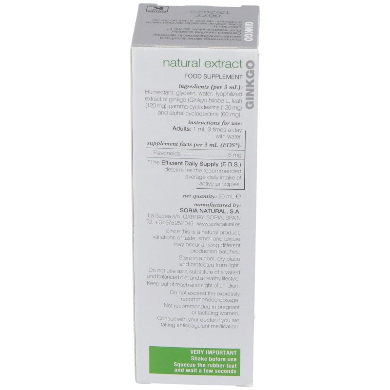 Siglo Xxi Ginkgo para la Circulación 50ml - Soria Natural