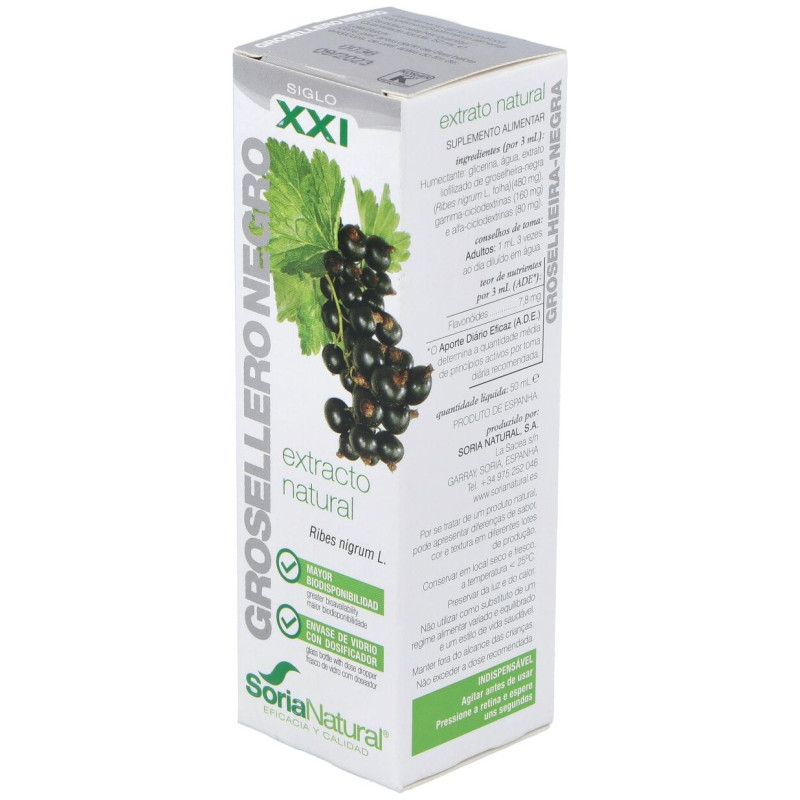 Ext. Grosellero Negro Xxi 50ml. S/al - Soria Natural