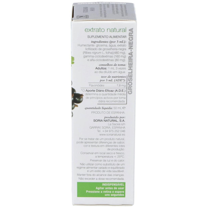 Ext. Grosellero Negro Xxi 50ml. S/al - Soria Natural