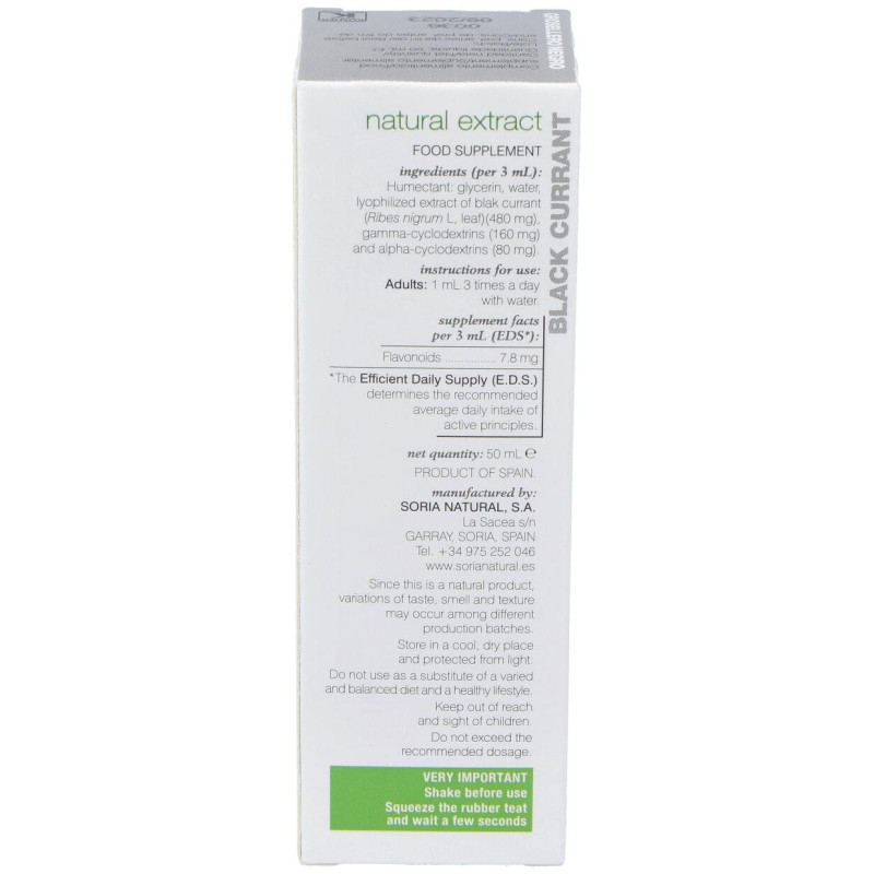 Ext. Grosellero Negro Xxi 50ml. S/al - Soria Natural