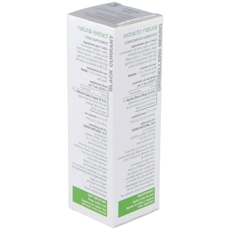 Ext. Grosellero Negro Xxi 50ml. S/al - Soria Natural