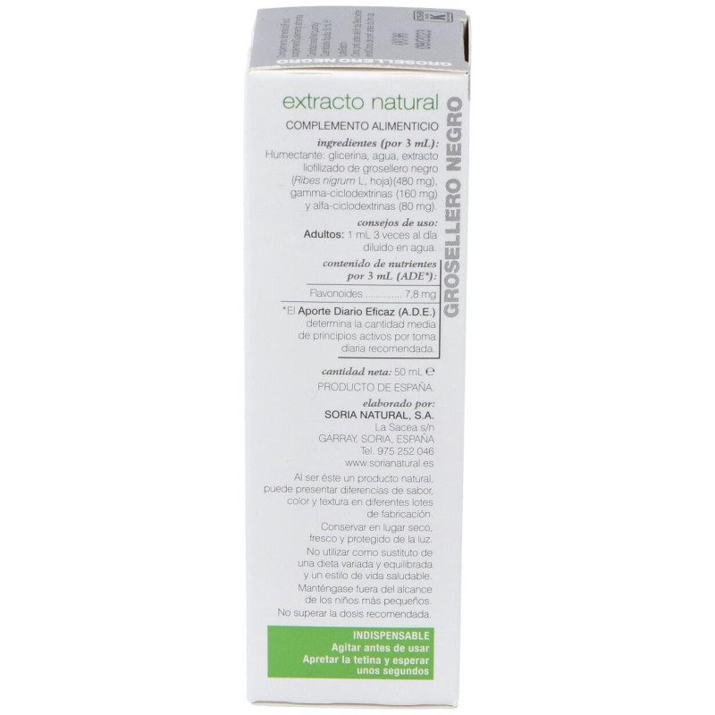 Ext. Grosellero Negro Xxi 50ml. S/al - Soria Natural
