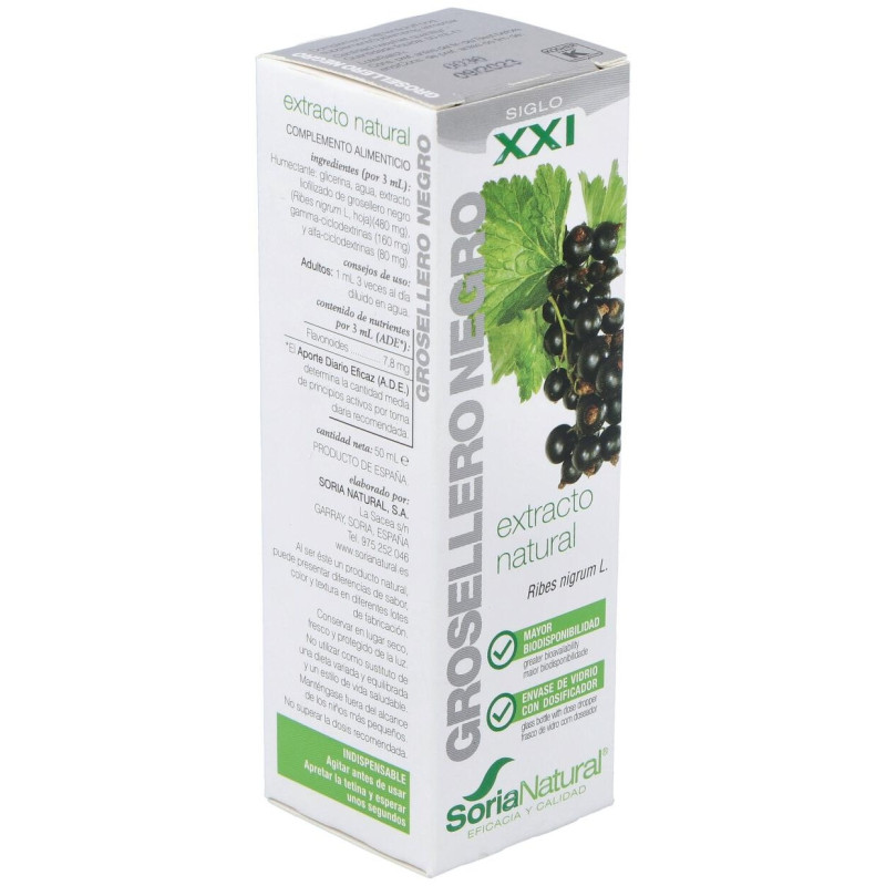 Ext. Grosellero Negro Xxi 50ml. S/al - Soria Natural