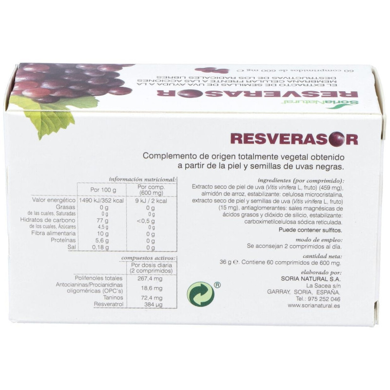 Resverasor 60comp - Soria Natural