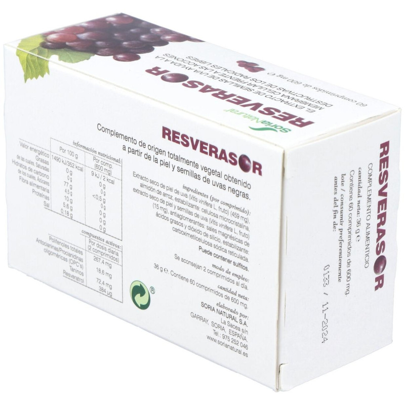 Resverasor 60comp - Soria Natural