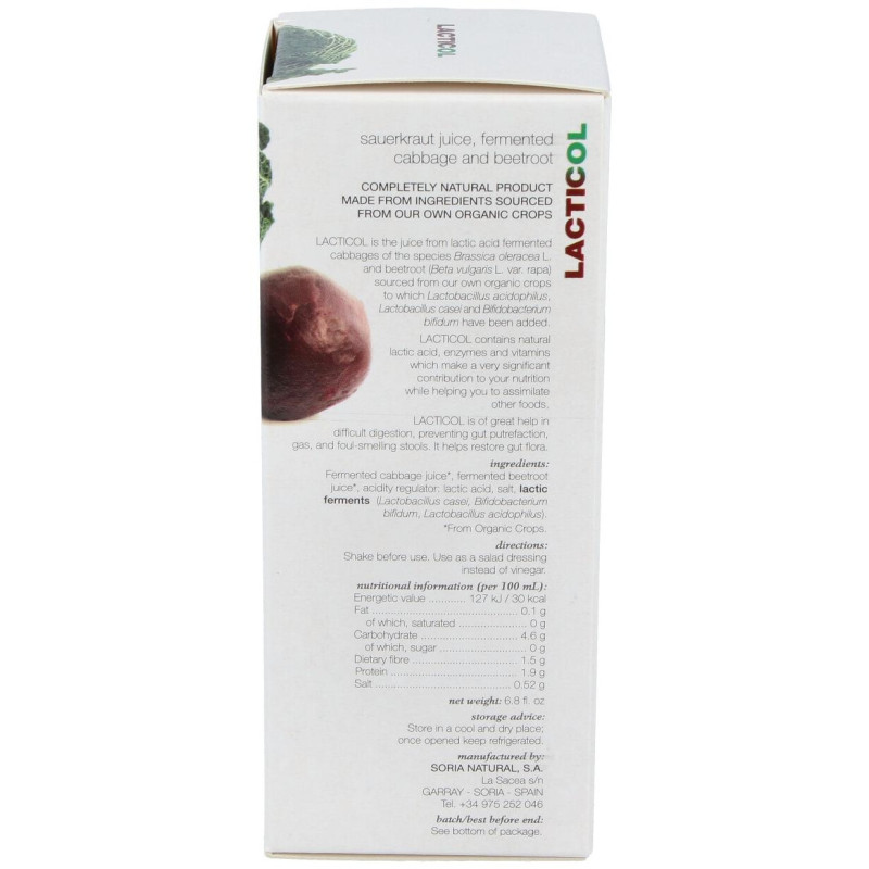 Lacticol Ecologico Jugo De Chucrut 200Ml