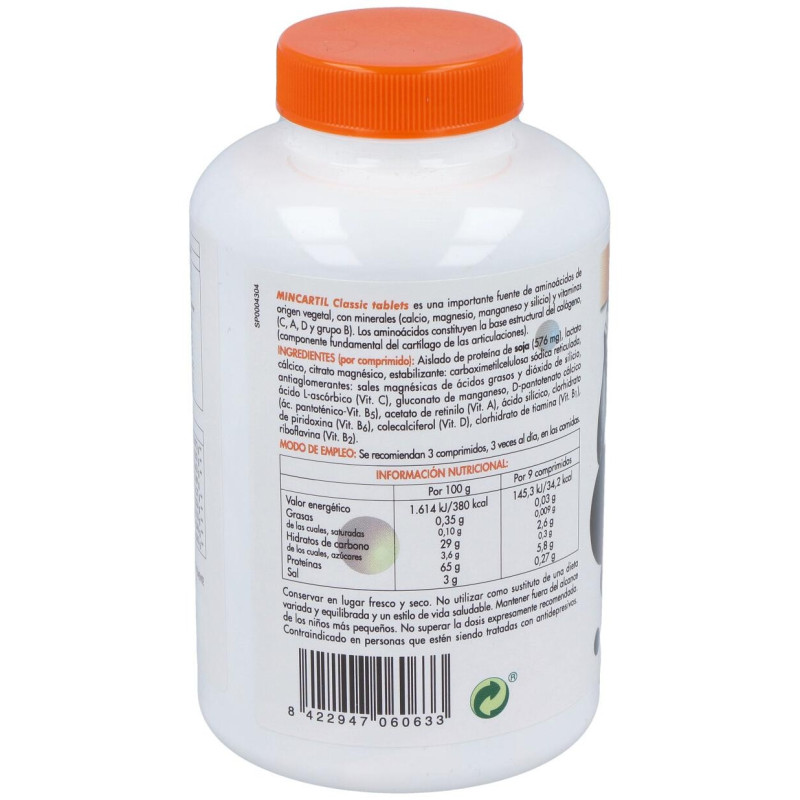 Mincartil Classic Tablets 180comp - Soria Natural