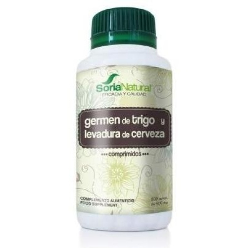 Germen de Trigo + Levadura de Cerveza 500comp - Soria Natural