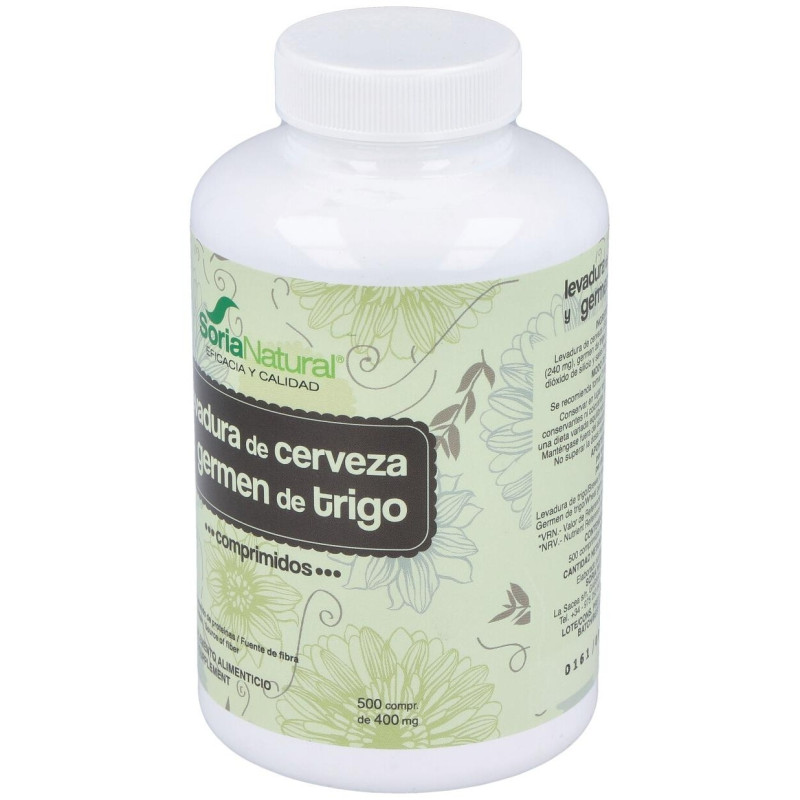 Germen de Trigo + Levadura de Cerveza 500comp - Soria Natural
