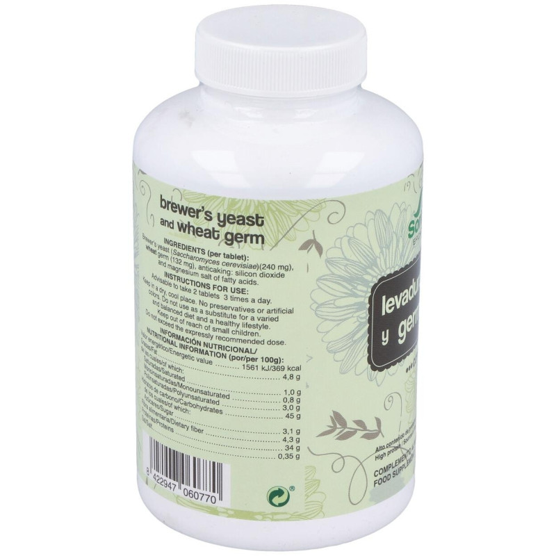 Germen de Trigo + Levadura de Cerveza 500comp - Soria Natural