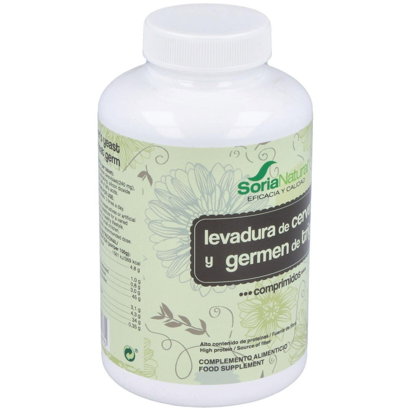 Germen de Trigo + Levadura de Cerveza 500comp - Soria Natural