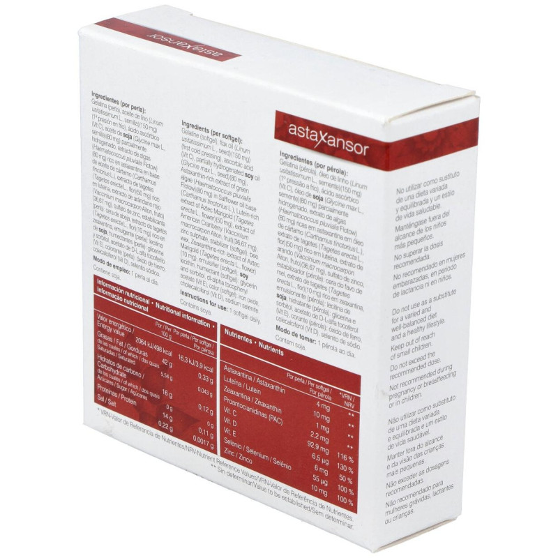 Astaxansor 30 Perlas - Soria Natural