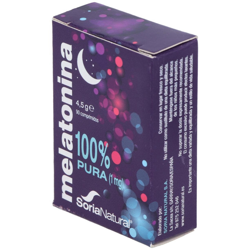 Pharmasor Melatonina 100% Pura 1mg 90comp 2 - Soria Natural