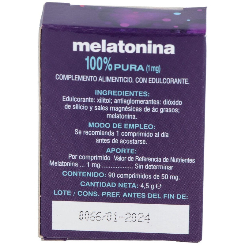 Pharmasor Melatonina 100% Pura 1mg 90comp 2 - Soria Natural