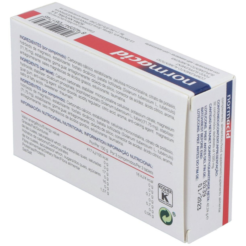 Normacid Citrus 32comp - Soria Natural