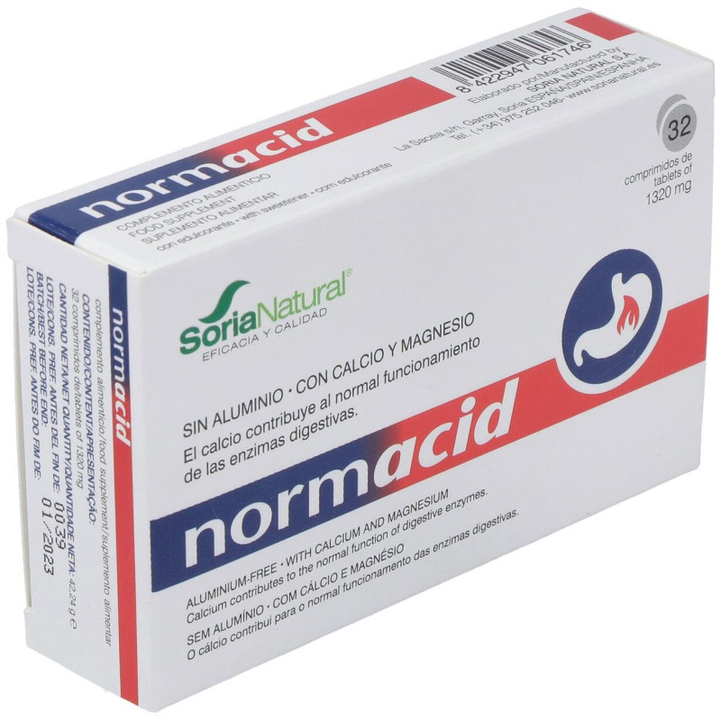 Normacid Citrus 32comp - Soria Natural