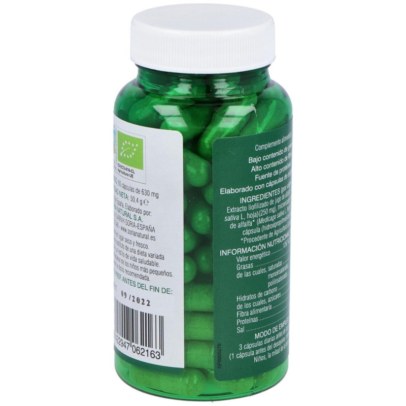 Verde de Alfalfa Bio 80caps - Soria Natural