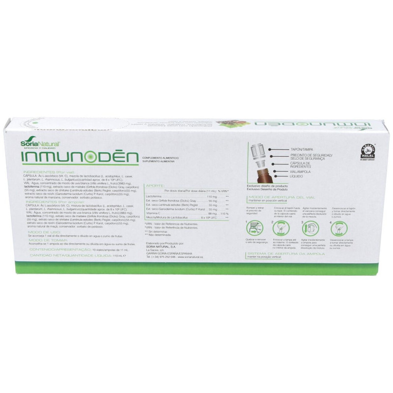 Soria Natural Inmunoden 10 Viales
