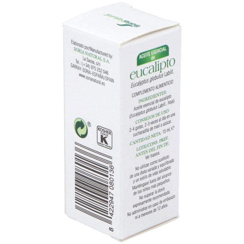 Aceite Esencial de Eucalipto 15ml - Soria Natural