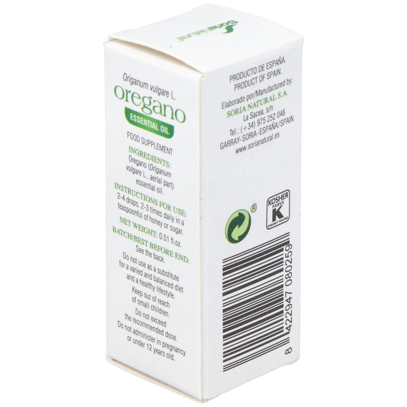 Aceite Esencial de Orégano 15ml - Soria Natural