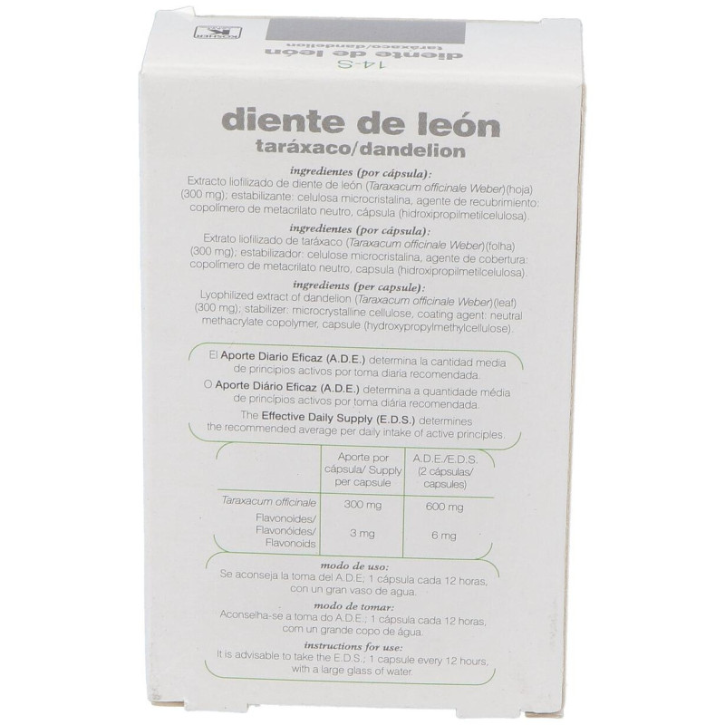 Diente Leon 14-S 30 Cap Xxl Soria Natura