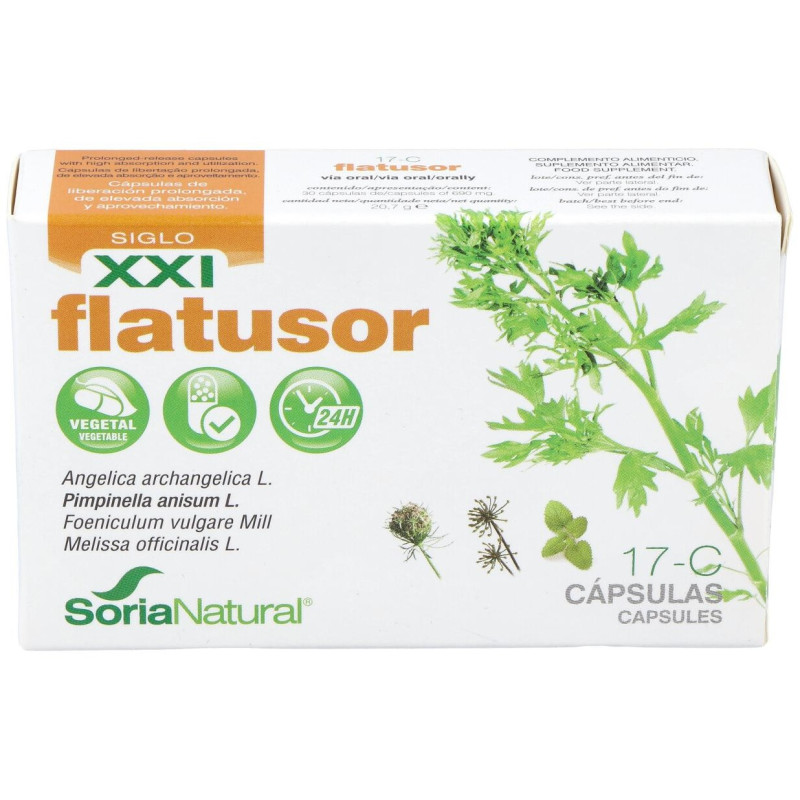 Cap.c - 17 Flatusor Xxi Ang+anis+hinoj+melis 30cap - Soria Natural