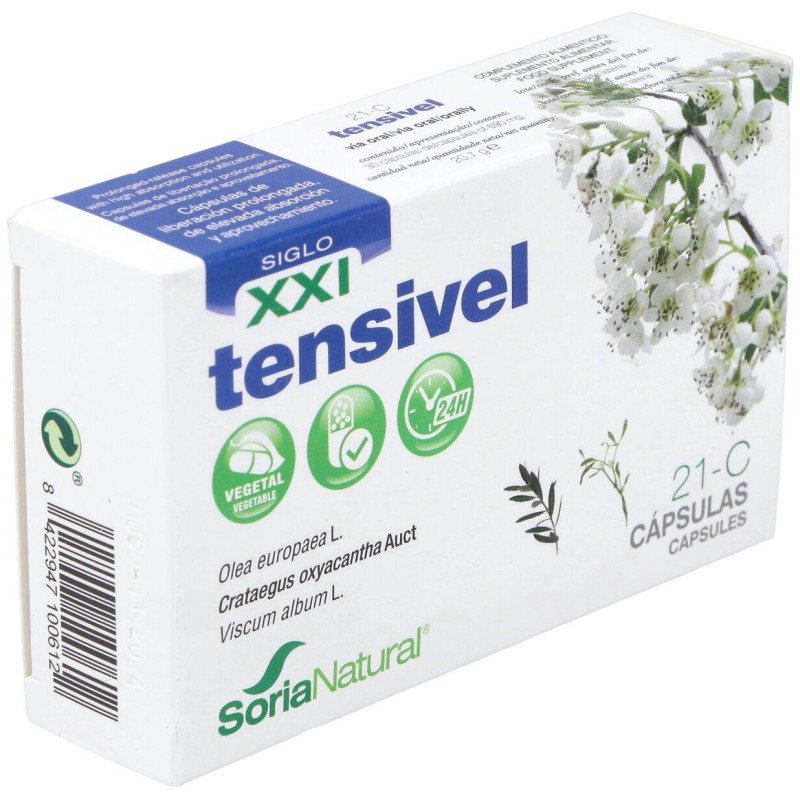 Cap.c - 21 Tensivel Xxi Olivo+esp. Blanco 30cap - Soria Natural