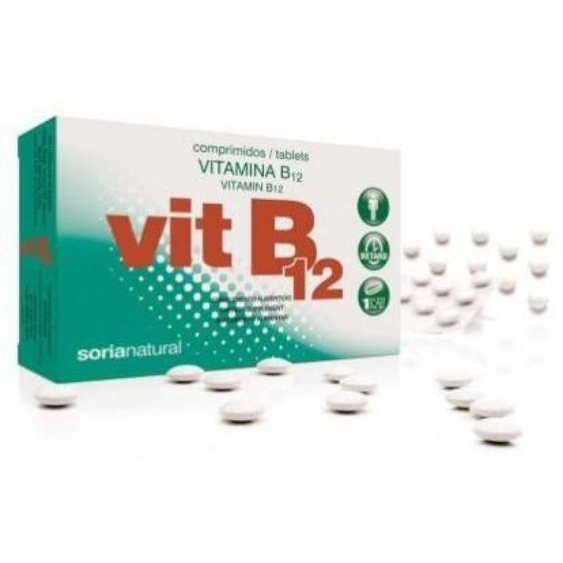 Vitamina B12 Liberación Sostenida 1000mg 200 Comprimidos - Soria Natural