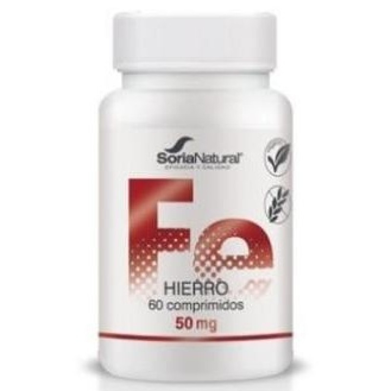 Hierro Liberacion Sostenida 50mg 60comp - Soria Natural