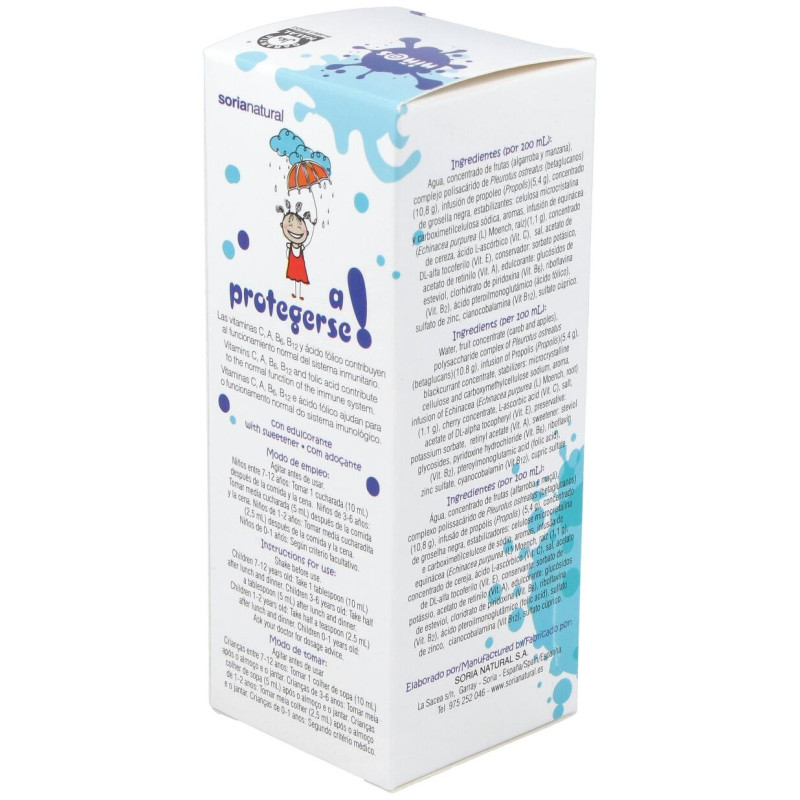 Jarabe Infantil a Protegerse 150ml - Soria Natural