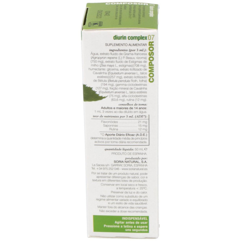 Composor 07 - Diurin Complex 50 ml - Soria Natural