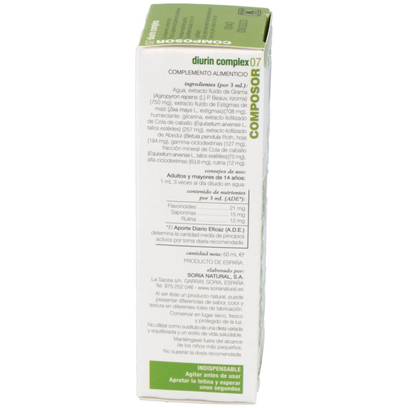 Composor 07 - Diurin Complex 50 ml - Soria Natural